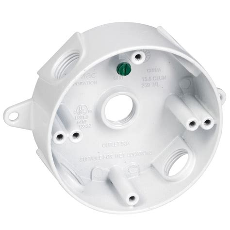 round junction box white|5 round electrical junction box.